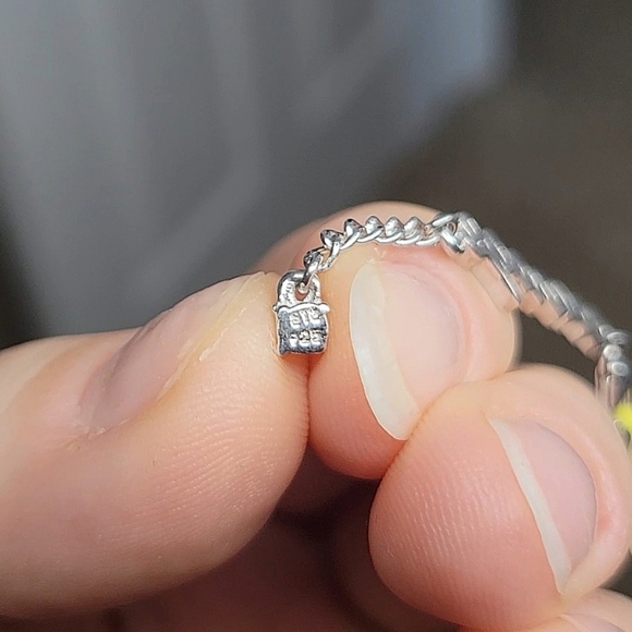 NWT .925 Sterling Silver "Courage" Dangle Bracelet Charm (Charm Only) - Picture 4 of 4